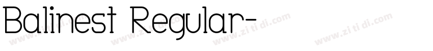 Balinest Regular字体转换